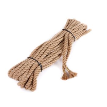 House Of Dasein 3 / 8 10M Soft Hemp Cotton Rope Bdsm Bondage Submissive Restraints - Beige - 10M