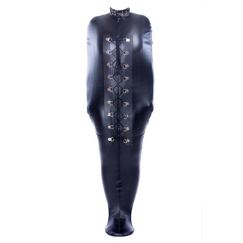 House Of Dasein Black Mummification Bdsm Restraints Sleeping Body Bag Sack Straitjacket - Black - M