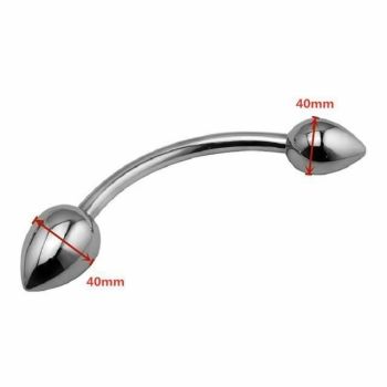 House Of Dasein Double Stainless Steel Metal Anal Dual Butt Plug Stimulation Bdsm - 40Mm X 40Mm