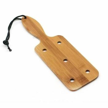 House Of Dasein Wide With Holes Natural Bamboo Spanking Paddle Bdsm Toy