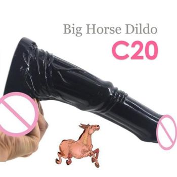 House Of Dasein Dildo Dong Big 3 Types Huge Fantasy Monster Black Horse C20 - Black - Horse Dildo C20