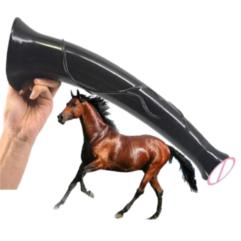 House Of Dasein Dildo Dong Big 3 Types Huge Fantasy Monster Black Horse C20 - Black - Horse Dildo C23
