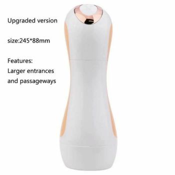 House Of Dasein Deep Large Masturbator Cup Vacuum Sucking Vibration Usb Charging - Flesh - Upgraded (Larger)