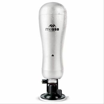 House Of Dasein Deep Large Masturbator Male Suction Cup Rechargeable Vagina Pocket Pussy - White