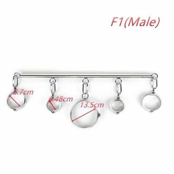 House Of Dasein Metal Spreader Bar Cuffs Collar Bondage Restraint Kits Slave Shackles Set Bdsm - Skin - F1 Male