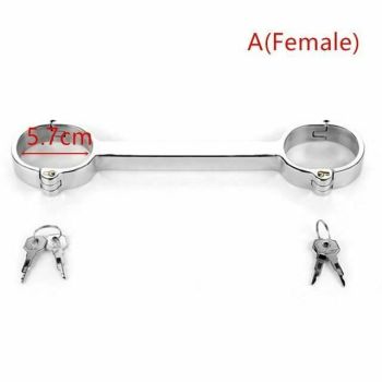 House Of Dasein Metal Spreader Bar Cuffs Collar Bondage Restraint Kits Slave Shackles Set Bdsm - Skin - A Female