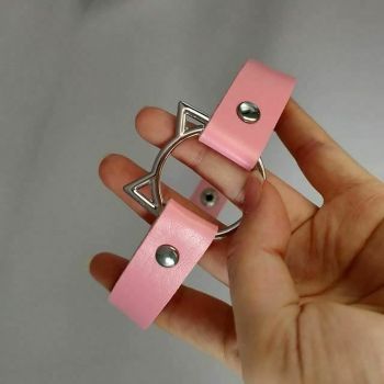 House Of Dasein Bdsm Kitten Collar Harajuku Choker Necklace Fetish Bondage Restraints - Pink