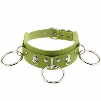 House Of Dasein Ring Collar Sexy Choker Harajuku All Colours Gothic - Green
