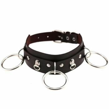 House Of Dasein Ring Collar Sexy Choker Harajuku All Colours Gothic - Coffee