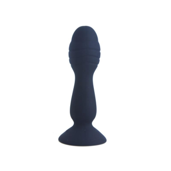 House Of Dasein Colourful Silicone Butt Plug Beads Suction Cup Anal Trainer Beginners - Black - Style B