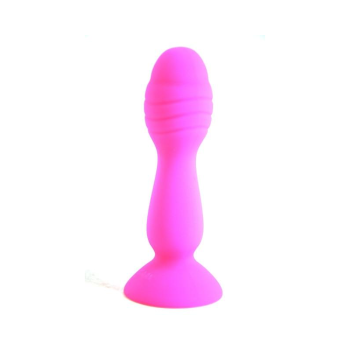 House Of Dasein Colourful Silicone Butt Plug Beads Suction Cup Anal Trainer Beginners - Pink - Style B