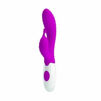 House Of Dasein Pretty Love Silicone Rabbit Vibrator Double Clitoris G Spot Stimulation Women - Purple