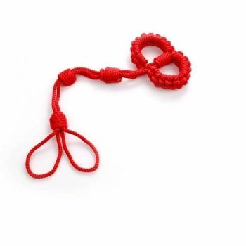House Of Dasein Shibari Rope Handcuffs Leash Restraints Bdsm Bondage Submissive Play - Red