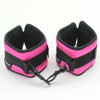 House Of Dasein Satin Ankle Cuffs Bedroom Sex Restraints Bondage Bdsm Toys Kink - Pink