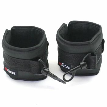 House Of Dasein Satin Ankle Cuffs Bedroom Sex Restraints Bondage Bdsm Toys Kink - Black