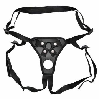 House Of Dasein Strapon Double Dildo Penetration Pants Harness On Pegging Play Fetish - Black