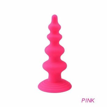House Of Dasein Silicone Anal Dildo Prostate Massager Strong Suction Cup Butt Plug - Pink