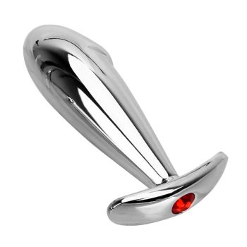 House Of Dasein Metal Jewel Rhinestone Butt Plug Masturbation Anal Fetish Bdsm - Red