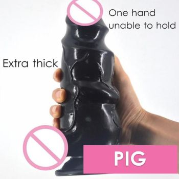 House Of Dasein Fantasy Creature Animal Dildos Dongs Black Monster Lycanthrope Bears Paw F40 - Black - Pig Dildo C6
