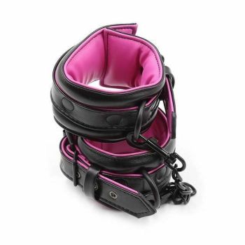 House Of Dasein Soft Pink Ankle Wrist Cuffs Restraints Bdsm Fetish Kink - Black - Hand Cuffs