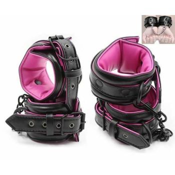 House Of Dasein Soft Pink Ankle Wrist Cuffs Restraints Bdsm Fetish Kink - Black - Hand Cuff Ankle Cuff