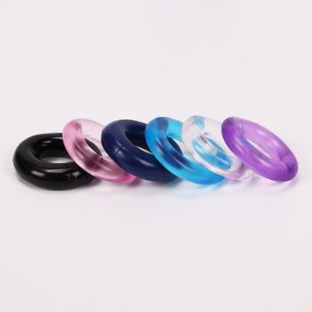 House Of Dasein 6Pcs Set Stretchy Silicone Cock Delay Ejaculation Penis Rings Men