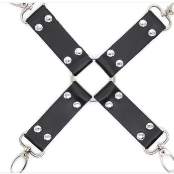 House Of Dasein Hogtie Restraints Set Bdsm Beginners Bondage Kit Kink Fetish - Black