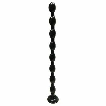 House Of Dasein 19.69 Inch Super Long Beads Anal Masturbator With Suction Cup - Black