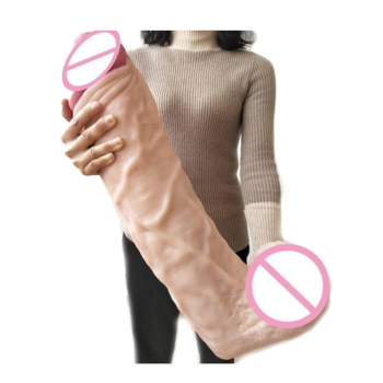 House Of Dasein 21.6 Inch Huge Thick Realistic Dildo Giant Big Cock And Balls Dong Large - Skin