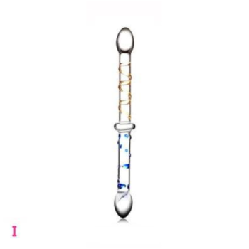 House Of Dasein 12 Styles Dildo Smooth Glass Anal Beads Double Ended Dong Butt Plug - Style I