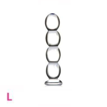 House Of Dasein 12 Styles Dildo Smooth Glass Anal Beads Double Ended Dong Butt Plug - Style L