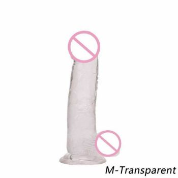 House Of Dasein Jelly Realistic Flexible Penis Dong Cock And Balls Dildo Suction Cup - Transparent - M