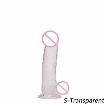 House Of Dasein Jelly Realistic Flexible Penis Dong Cock And Balls Dildo Suction Cup - Transparent - S