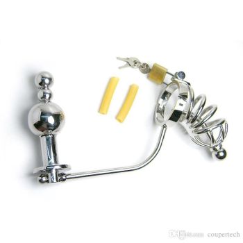 House Of Dasein Male Chastity Belt Stainless Steel Cock Cage Penis Ring Bondage Kink - 50Mm
