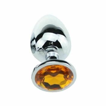 House Of Dasein Stainless Steel Crystal Jewel Anal Plug Small - Gold