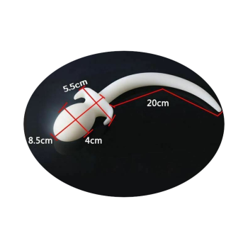House Of Dasein White Silicone Puppy Luminous Anal Dog Tail Butt Plug - White - 4Cm Diameter