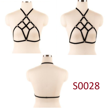 House Of Dasein Pentagram Sexy Body Harness Bondage Cage Bra Bdsm Lingerie - S0028