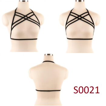 House Of Dasein Pentagram Sexy Body Harness Bondage Cage Bra Bdsm Lingerie - S0021