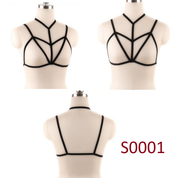 House Of Dasein Pentagram Sexy Body Harness Bondage Cage Bra Bdsm Lingerie - S0001