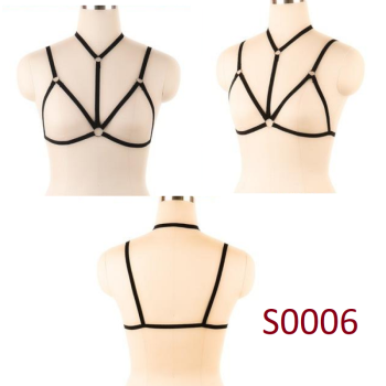 House Of Dasein Pentagram Sexy Body Harness Bondage Cage Bra Bdsm Lingerie - S0006