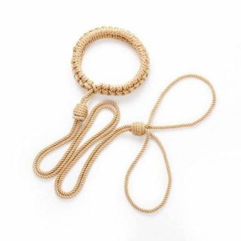House Of Dasein Shibari Rope Collar Leash Handmade Bondage Restraints Toys Bdsm - Flaxen
