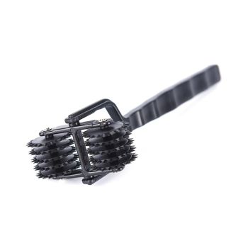 House Of Dasein Double Spindle Roller Pinwheel Sensory Bondage Kink Bdsm - Black