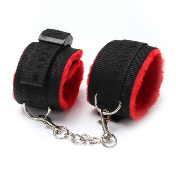 House Of Dasein Bdsm Red Black Bondage Starter Kit Nipple Clamps Collar Cuffs Kink - Red