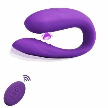 House Of Dasein Wearable U Shape Sucking Vibrator G Spot Clitoral Orgasm Women - Purple