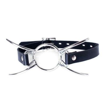 House Of Dasein Metal Spider Gag Open Mouth Bondage Kink Restraints - Silver