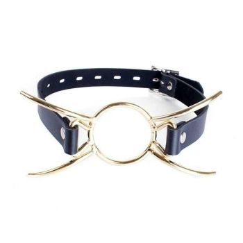 House Of Dasein Metal Spider Gag Open Mouth Bondage Kink Restraints - Gold