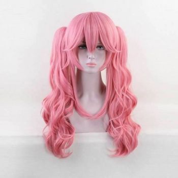 House Of Dasein Fate / Grand Order Cosplay Wig Tamamo No Mae Anime Pink Hair Costume - Pink - Two Ponytails Wavy