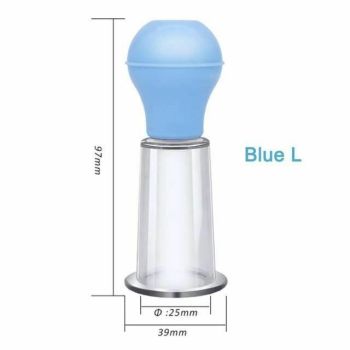 House Of Dasein Nipple Suckers Clit Vacuum Pump Breast Suction Bdsm Toys - Blue - L