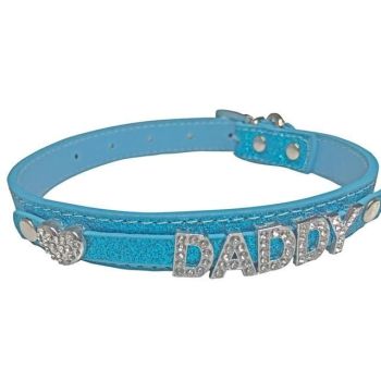 House Of Dasein Ddlg Collar Daddy Dom Little Submissive Bdsm Choker Necklace - Blue