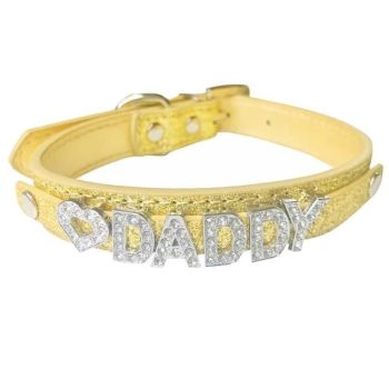 House Of Dasein Ddlg Collar Daddy Dom Little Submissive Bdsm Choker Necklace - Gold